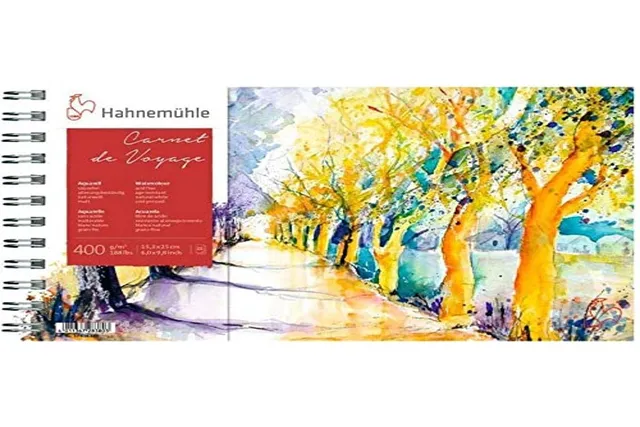 hahnem-hle-carnet-de-voyage-aquarellblock-400-g-m-15-3-x-25-cm-15-blatt image 1