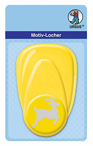 ursus-19490076-motivlocher-mit-hebel-gro-rentier-gelb-38-1-mm-f-r-160-220-g-qm image 2