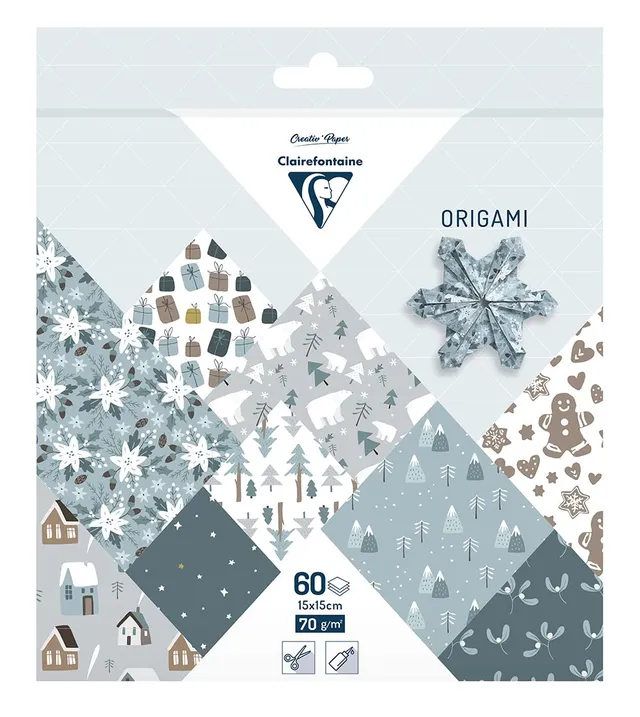 clairefontaine-origamipapier-polarweihnacht-15x15-cm-70g-60-b-gen image 1