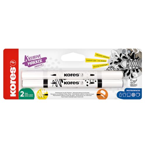 kores-kreative-marker-acryl-duo-tip-set-schwarz-wei-2-st-ck image 5