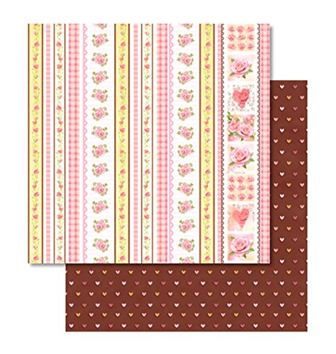 ursus-70300083-premium-glitter-scrapbook-paper-rosen-30-5-x-30-5-cm-5-blatt image 4