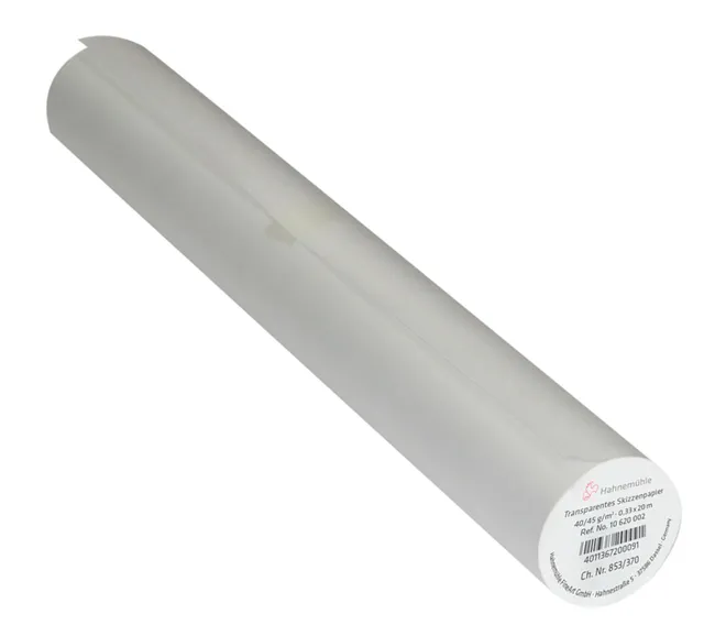 hahnem-hle-skizzenpapier-rolle-0-33-x-20-m-transparent-45-g-m image 1