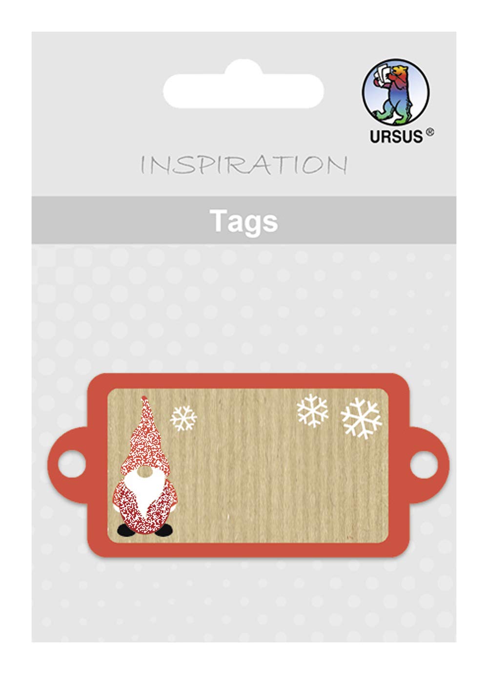 ursus-56710018-geschenkanh-nger-wichtel-quer-8-st-ck-3-45-x-7-5-cm-glitter image 1