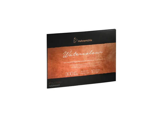 hahnem-hle-aquarell-satin-block-24-x-32-cm-300-g-m-hot-pressed image 1