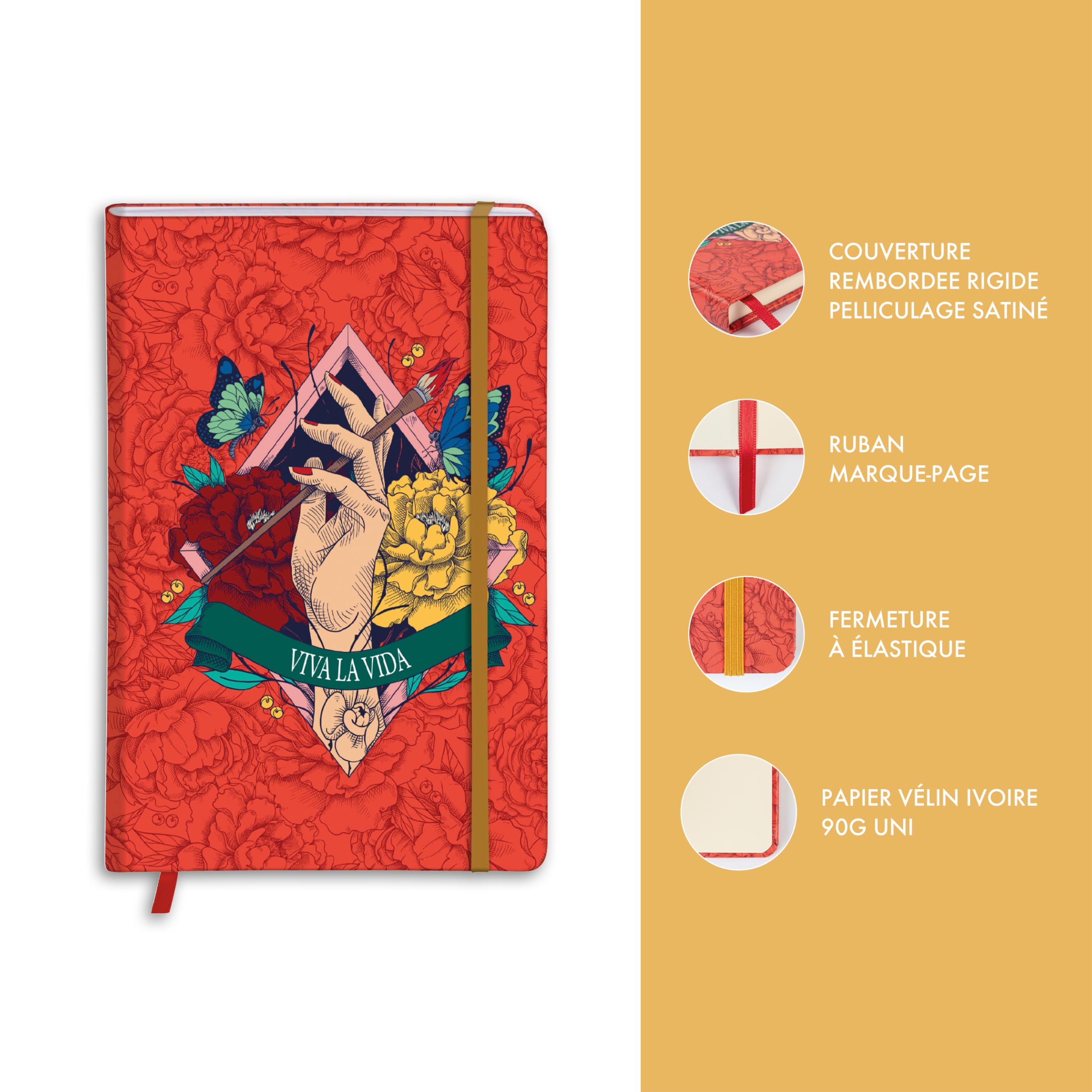 clairefontaine-116216c-notizbuch-hardcover-frida-kahlo-a6-10-5-x-14-8-cm-80-blat image 3