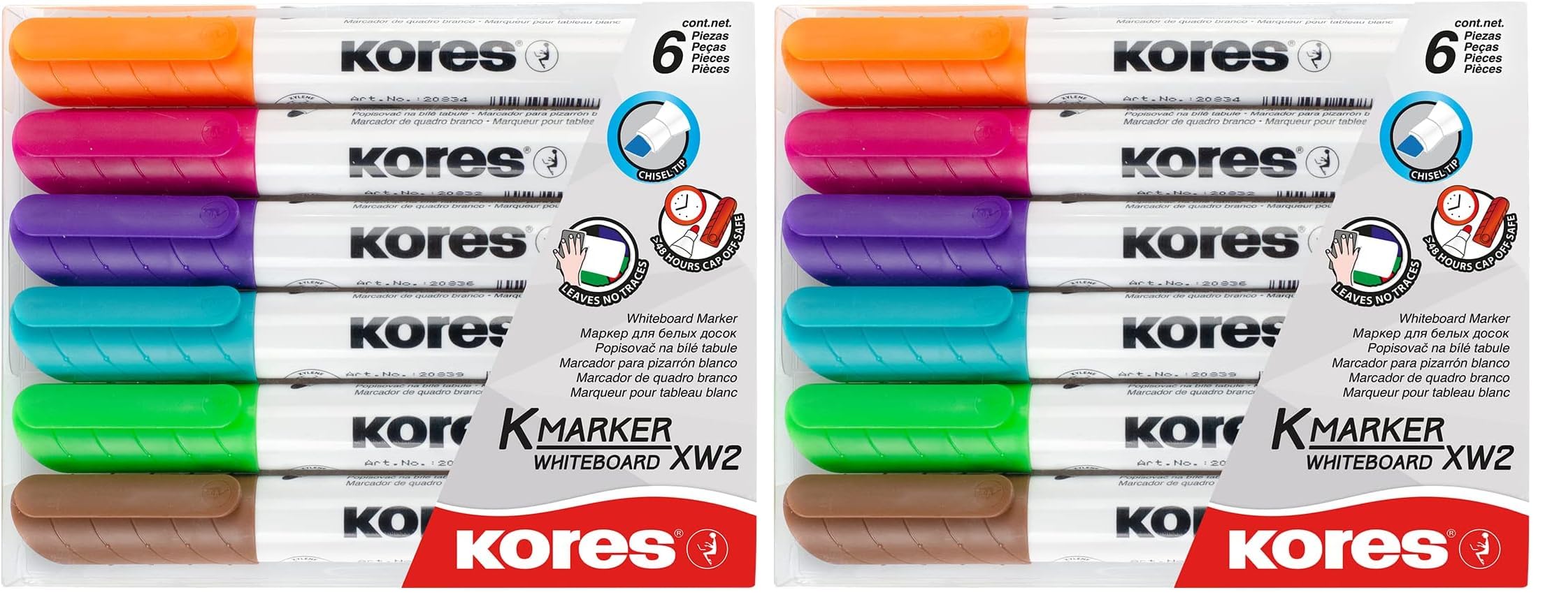 kores-k-marker-xw2-whiteboard-marker-keilspitze-4er-set-sortiert image 8