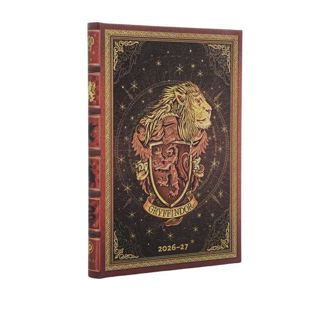 paperblanks-18-monatskalender-2027-gryffindor-midi-horizontal-1-woche-2-seiten-h image 1