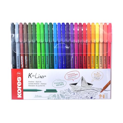 kores-k-liner-fineliner-0-4-mm-24-farben-dreikantschaft image 8