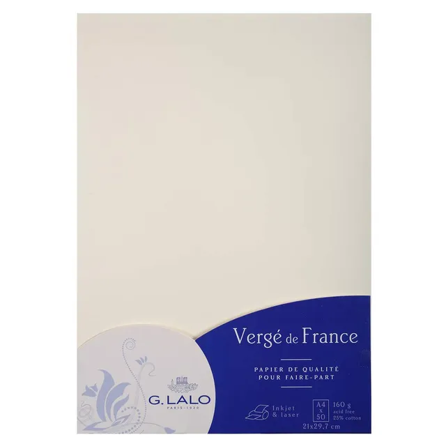 g-lalo-verg-de-france-schreibpapier-a4-160-g-wei-50-blatt image 1