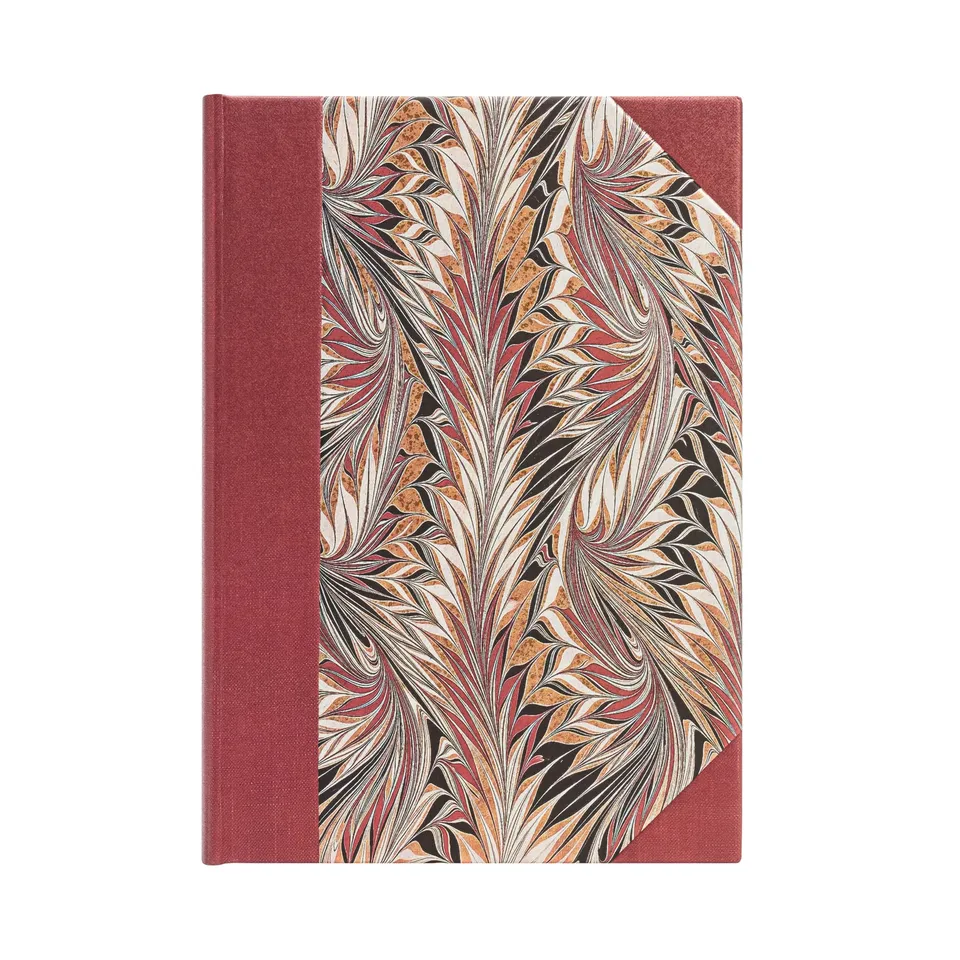 paperblanks-rubedo-cockerell-marbled-paper-midi-notizbuch-blanko-hardcover image 1