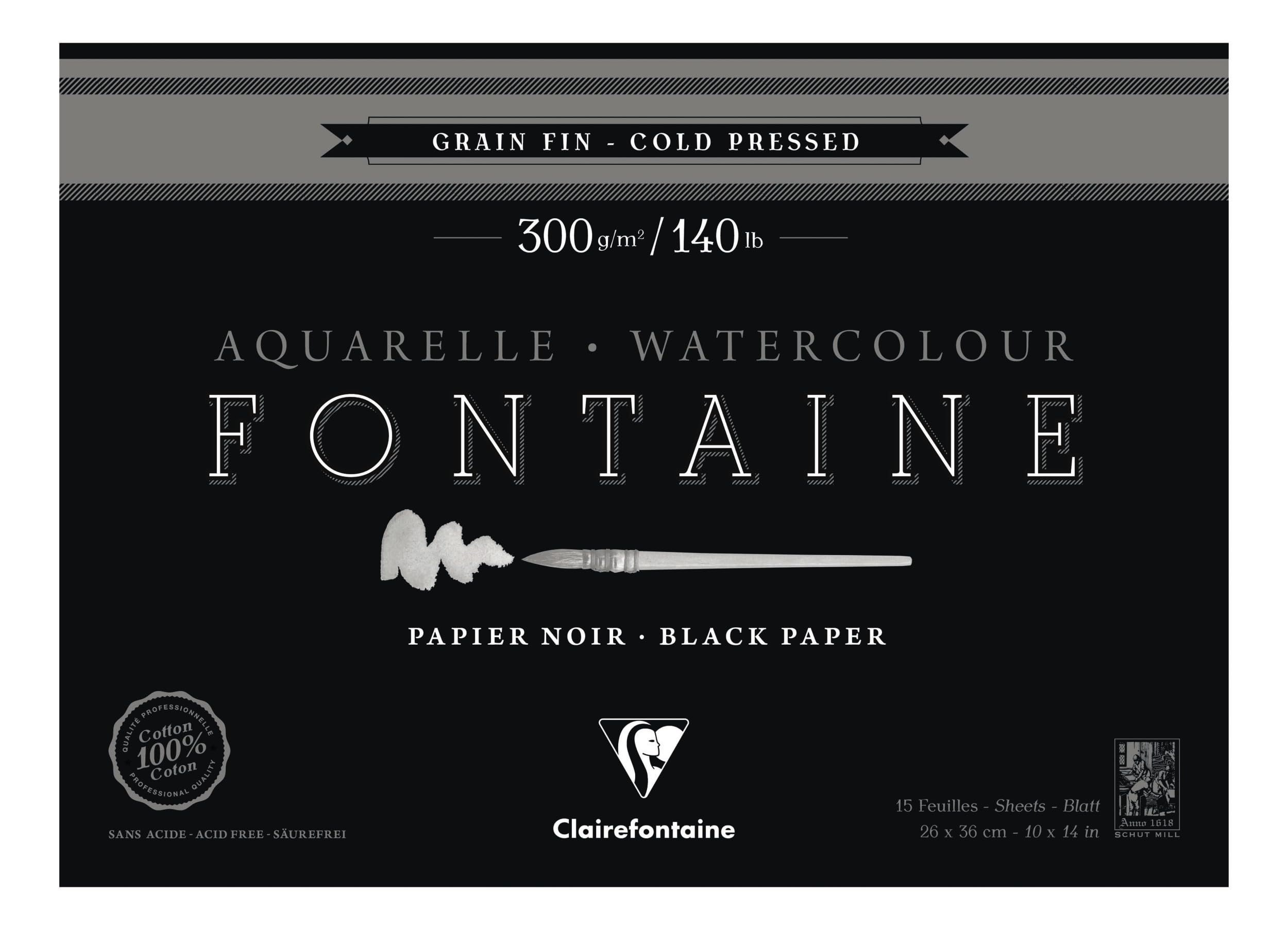 clairefontaine-fontaine-malblock-10x15-cm-300g-schwarz-20-blatt-feine-k-rnung image 8