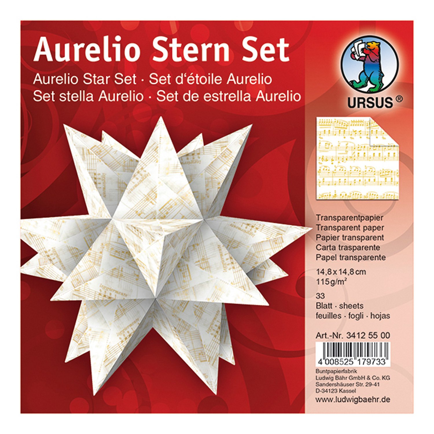 ursus-34135100-faltbl-tter-aurelio-stern-noten-schwarz-20x20-cm-33-blatt-115g image 7