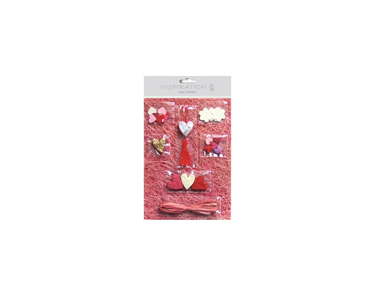 ursus-sisal-collection-sweetheart-64070099-naturpapier-set-mit-dekomaterialien image 1