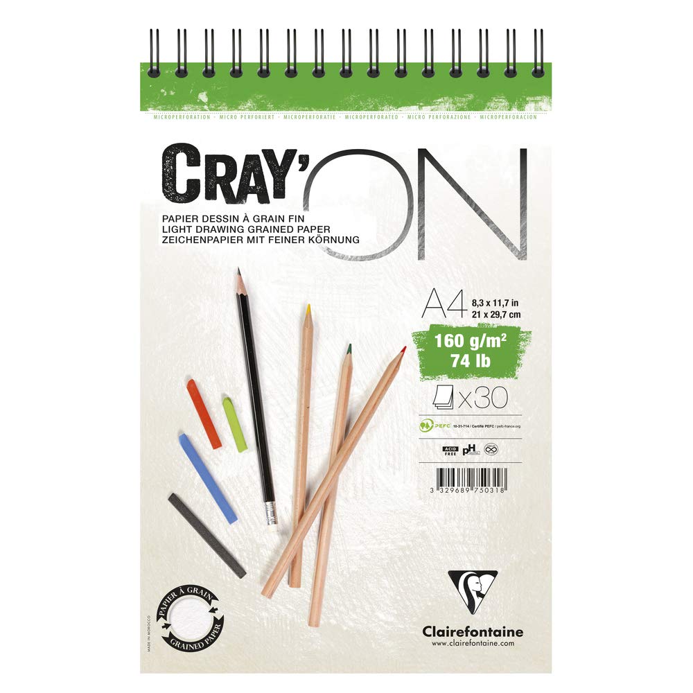 clairefontaine-975032c-zeichenblock-cray-on-din-a3-160-g-extra-wei-30-blatt-spir image 8