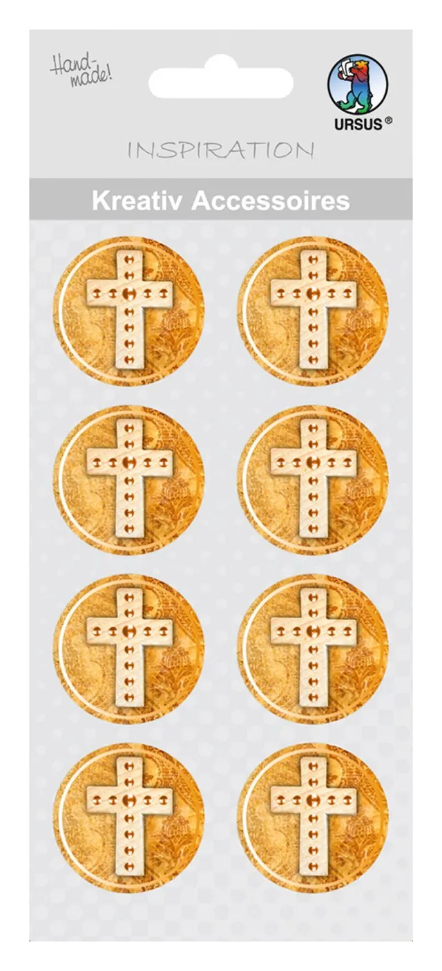 ursus-kreativ-accessoires-blessing-kreuz-sticker-8-st-ck-selbstklebend image 1