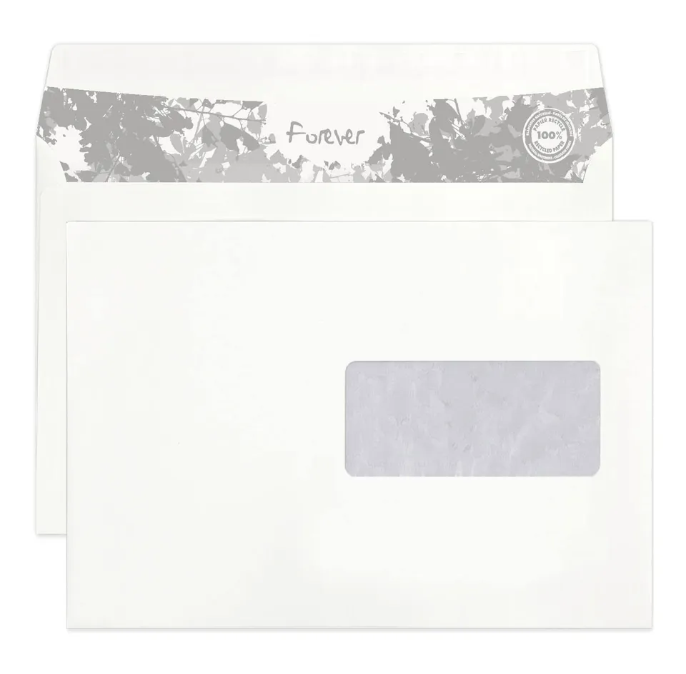 clairefontaine-forever-briefumschlag-c5-162x229-mm-mit-fenster-karton-mit-500-st image 1