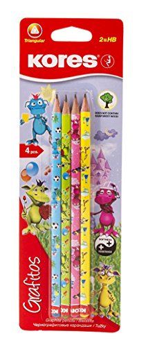 kores-grafitos-fantasy-bleistift-set-hb-dreikant-bleistifte-4er-set-sortiert image 3