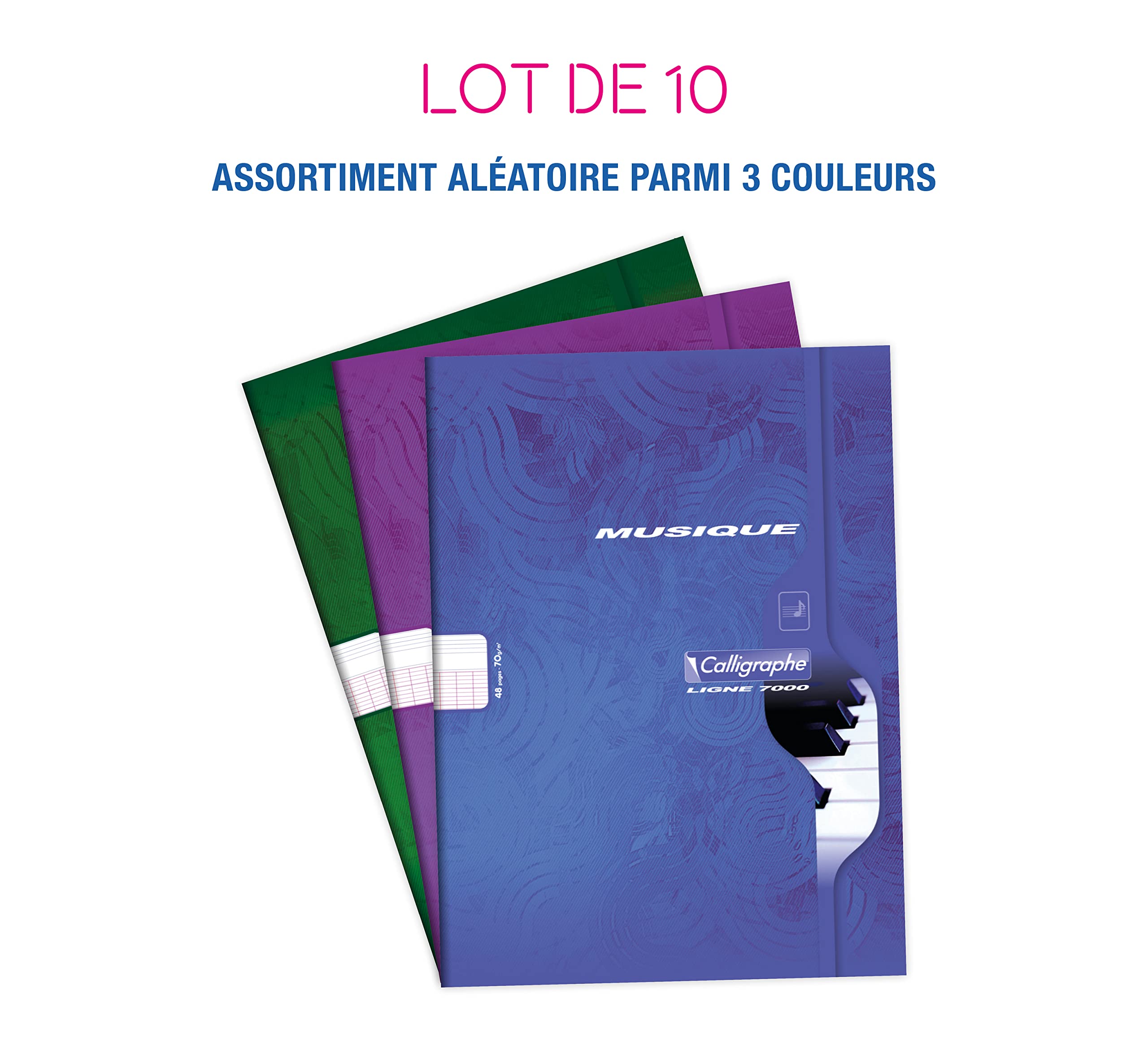clairefontaine-calligraphe-564c-notenhefte-din-a4-10er-pack-24-blatt-70-g-farbig image 2