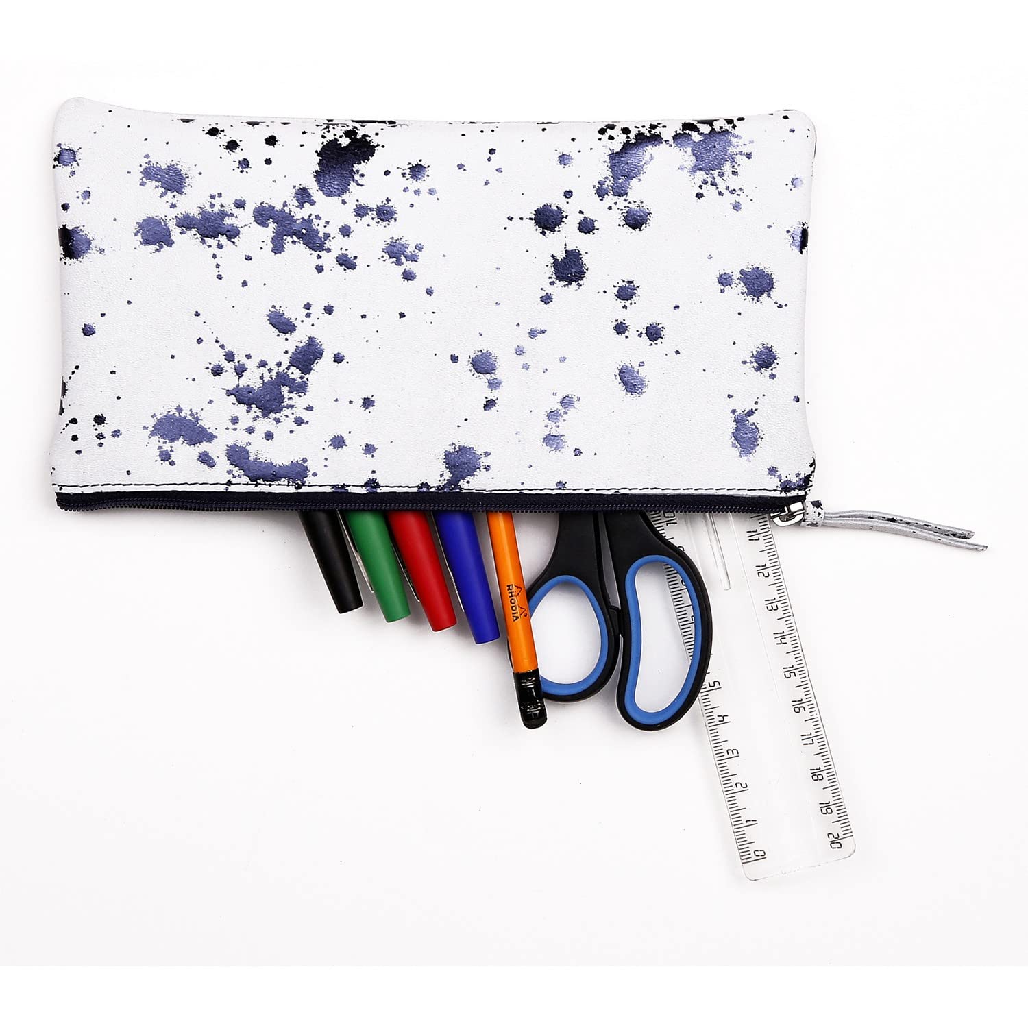 clairefontaine-cosmicuir-schlamperm-ppchen-flach-22x11-cm-wildleder-dunkelblau image 4