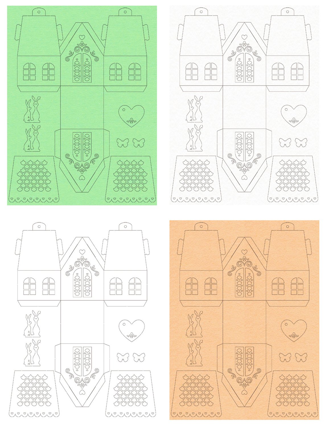 ursus-geschenkboxen-set-sweet-home-bunny-4-boxen-7x10-5x7-cm image 3