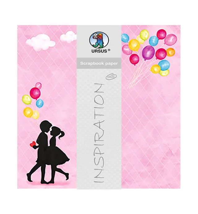 ursus-703000251-premium-glitter-scrapbook-paper-lovers-30-5-x-30-5-cm-5-blatt-de image 1