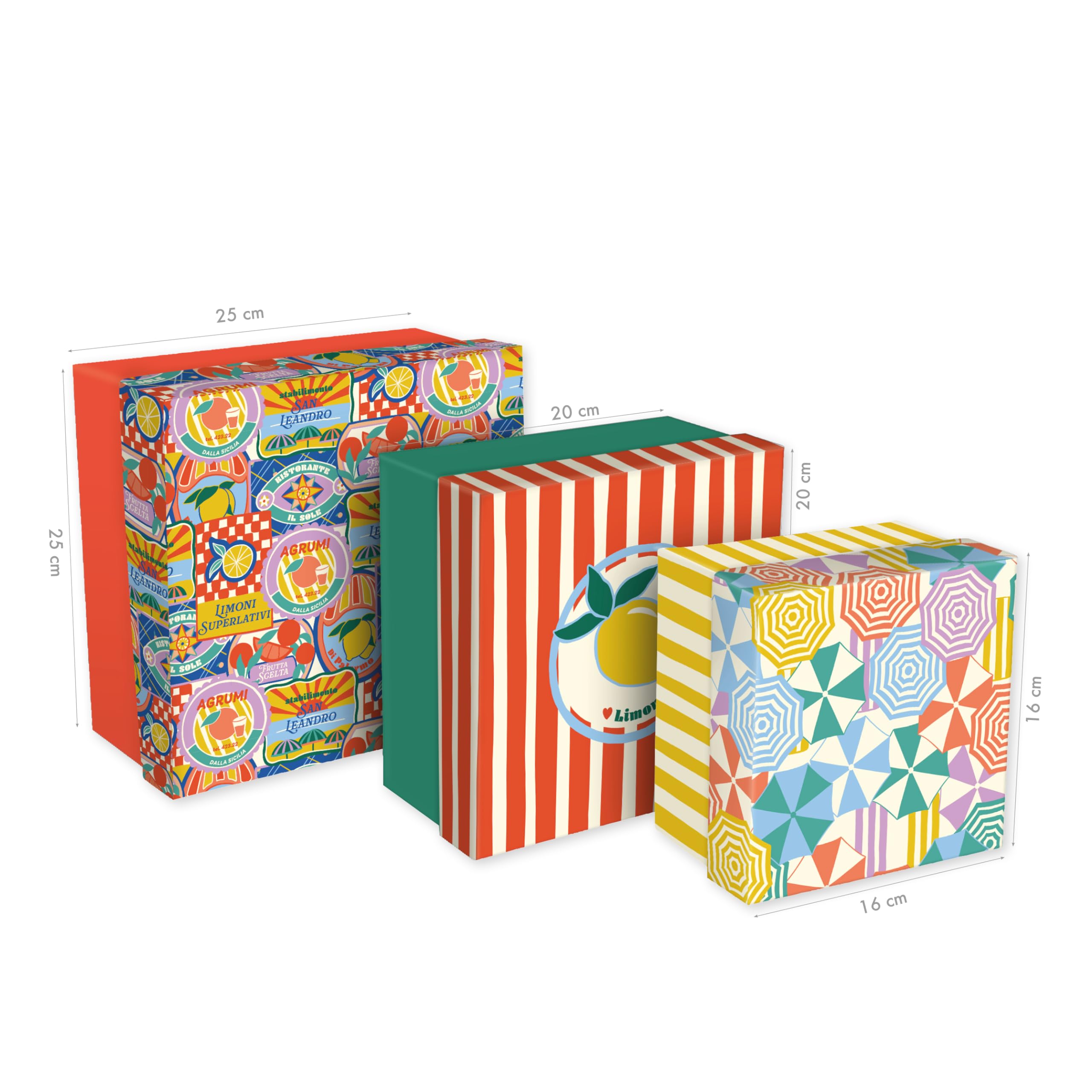 clairefontaine-dolce-amore-aufbewahrungsboxen-3er-set-quadratisch image 2