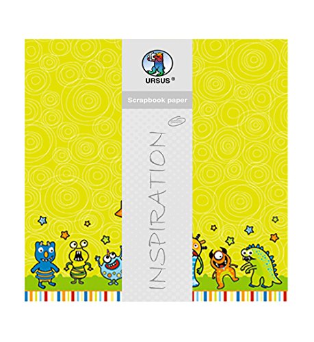 ursus-premium-glitter-scrapbook-paper-monster-motiv-193-30-5-x-30-5-cm-190-g-qm- image 7