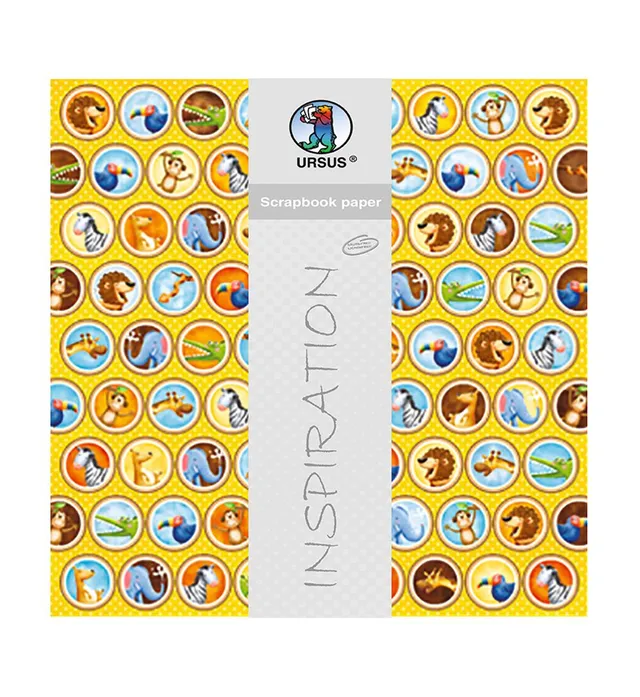 ursus-premium-glitter-scrapbook-paper-703000187-zoo-designkarton-30-5-x-30-5-cm- image 1