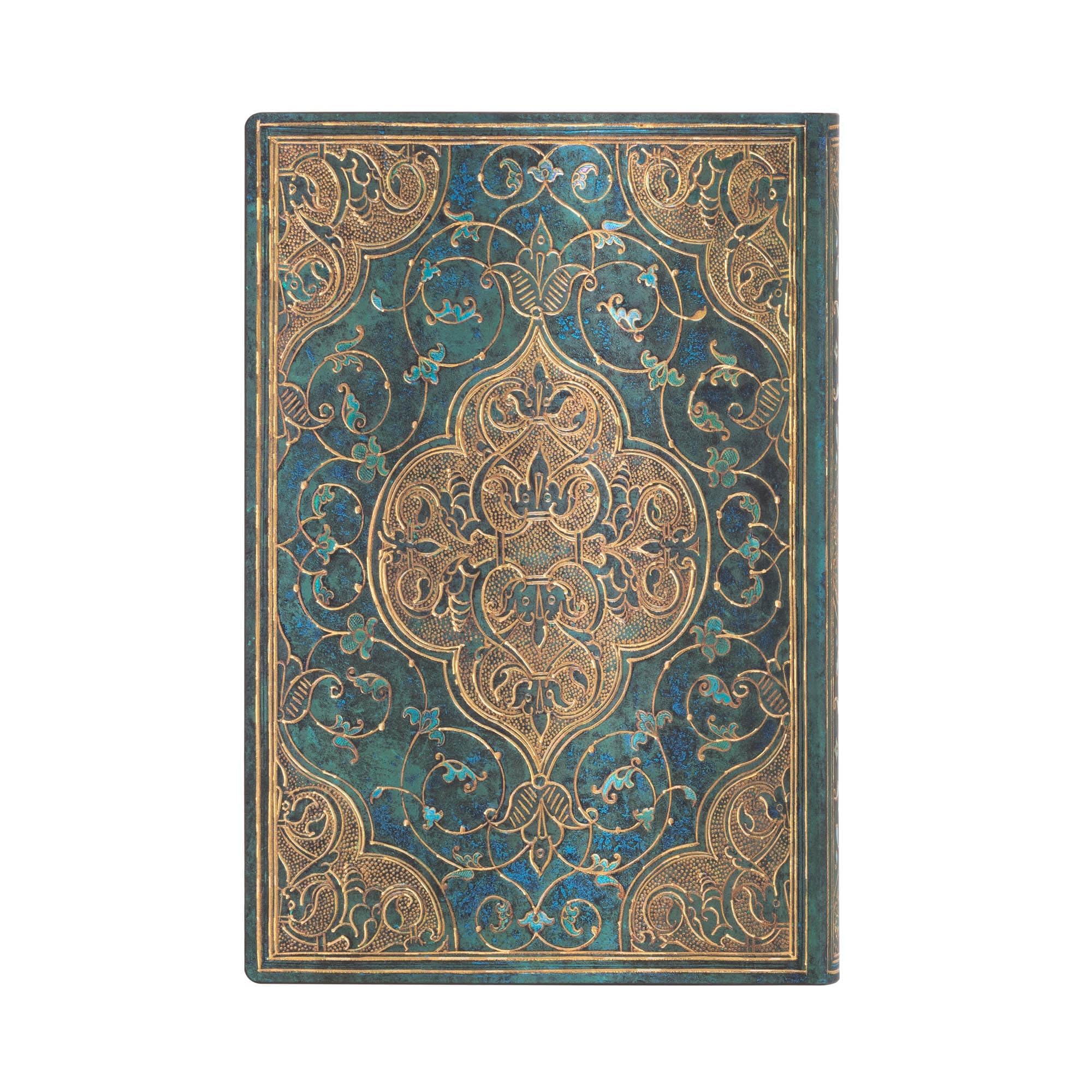 paperblanks-turquoise-chronicles-mini-notizbuch-liniert-flexi-softcover image 2