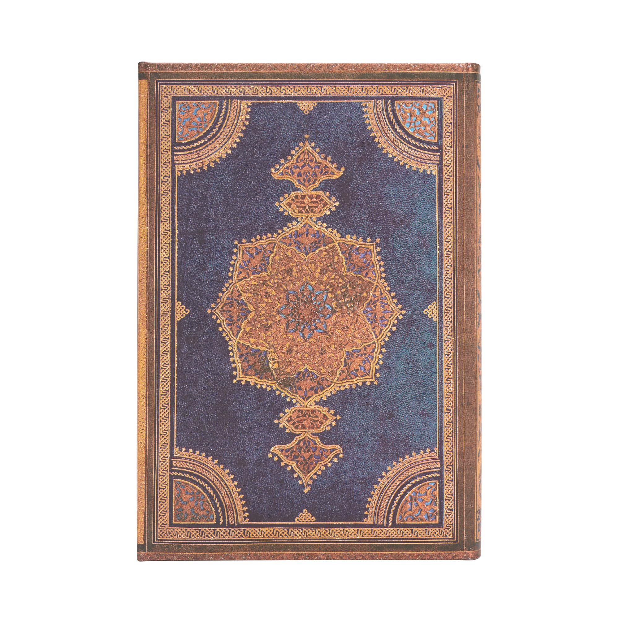 paperblanks-safavid-indigo-12-monatskalender-2024-vertikal-mini-100x140-mm-deuts image 4