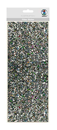 ursus-59470003-flitter-sticker-silber-gr-n-12-x-29-cm-selbstklebend image 2
