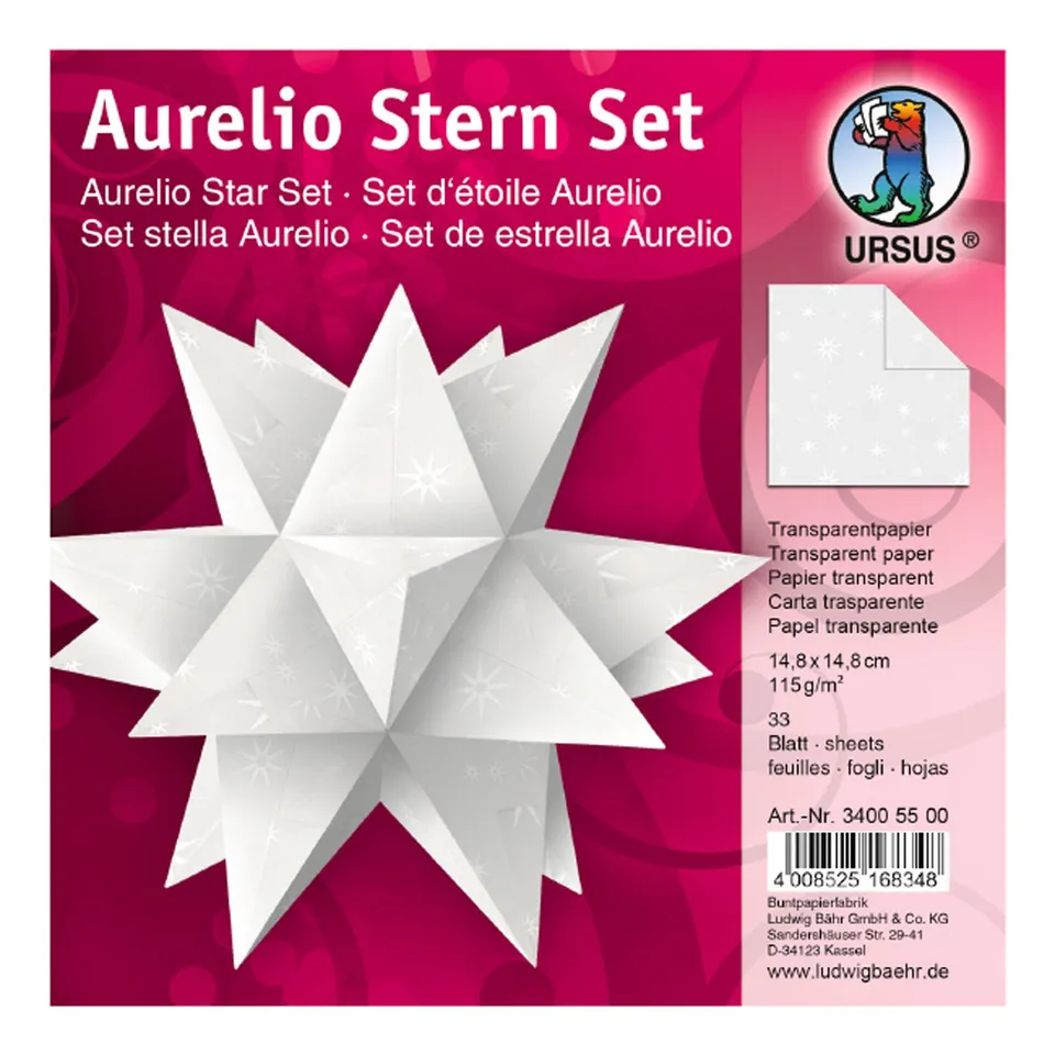 ursus-aurelio-stern-white-line-faltbl-tter-14-8-x-14-8-cm-33-blatt image 1