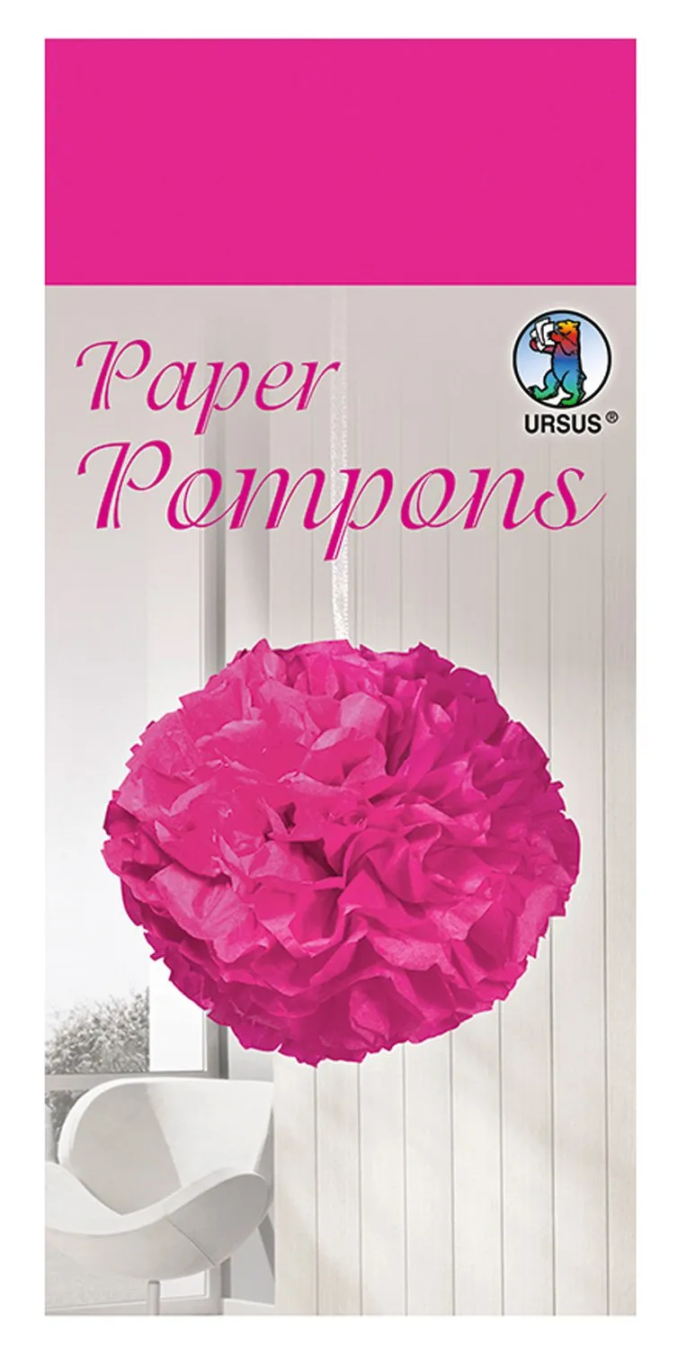 ursus-27010062-paper-pompons-pink-50-x-70-cm-10-bogen-seidenpapier image 1