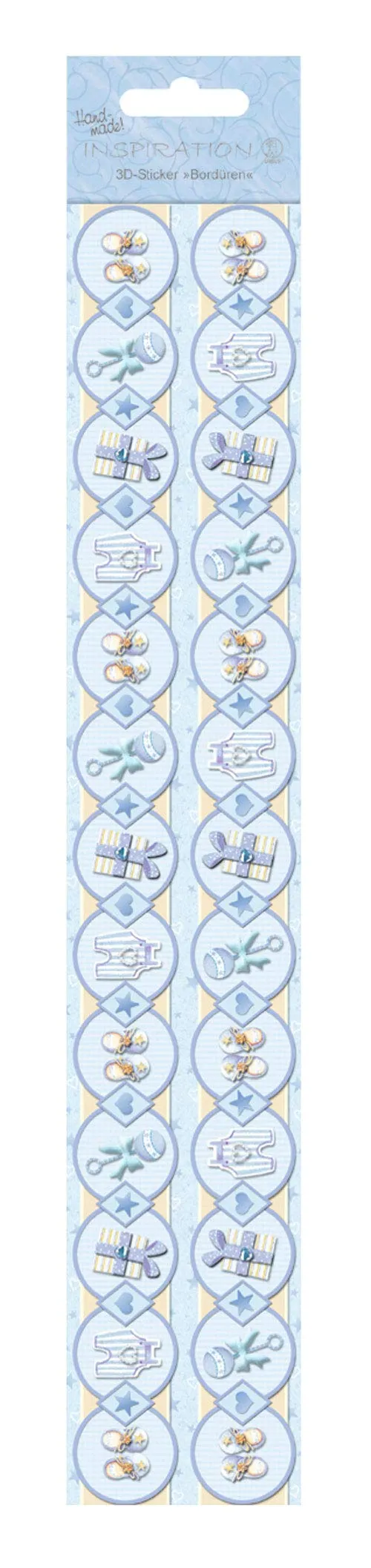 ursus-56430008-3d-sticker-bord-ren-baby-junge-blau-selbstklebend image 1