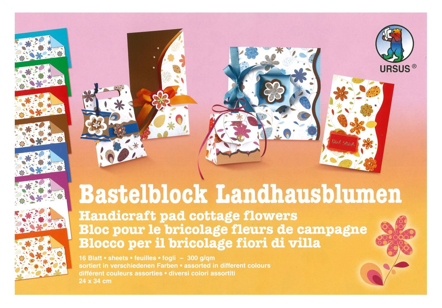 ursus-bastelblock-party-24x34-cm-16-blatt-300-g-m-beidseitig-bedruckt image 8