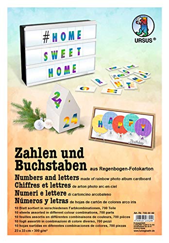 ursus-7930099-zahlen-und-buchstaben-regenbogen-fotokarton-300-g-qm-700-teile image 3