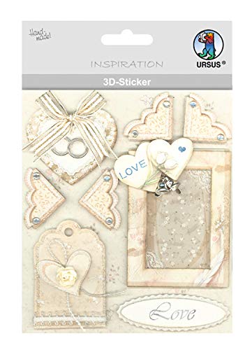 ursus-56420098-3d-sticker-hochzeit-motiv-98-selbstklebend-mehrlagig image 2