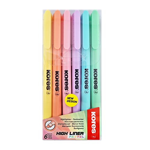 kores-high-liner-pastell-textmarker-set-6-farben-mit-keilspitze image 8
