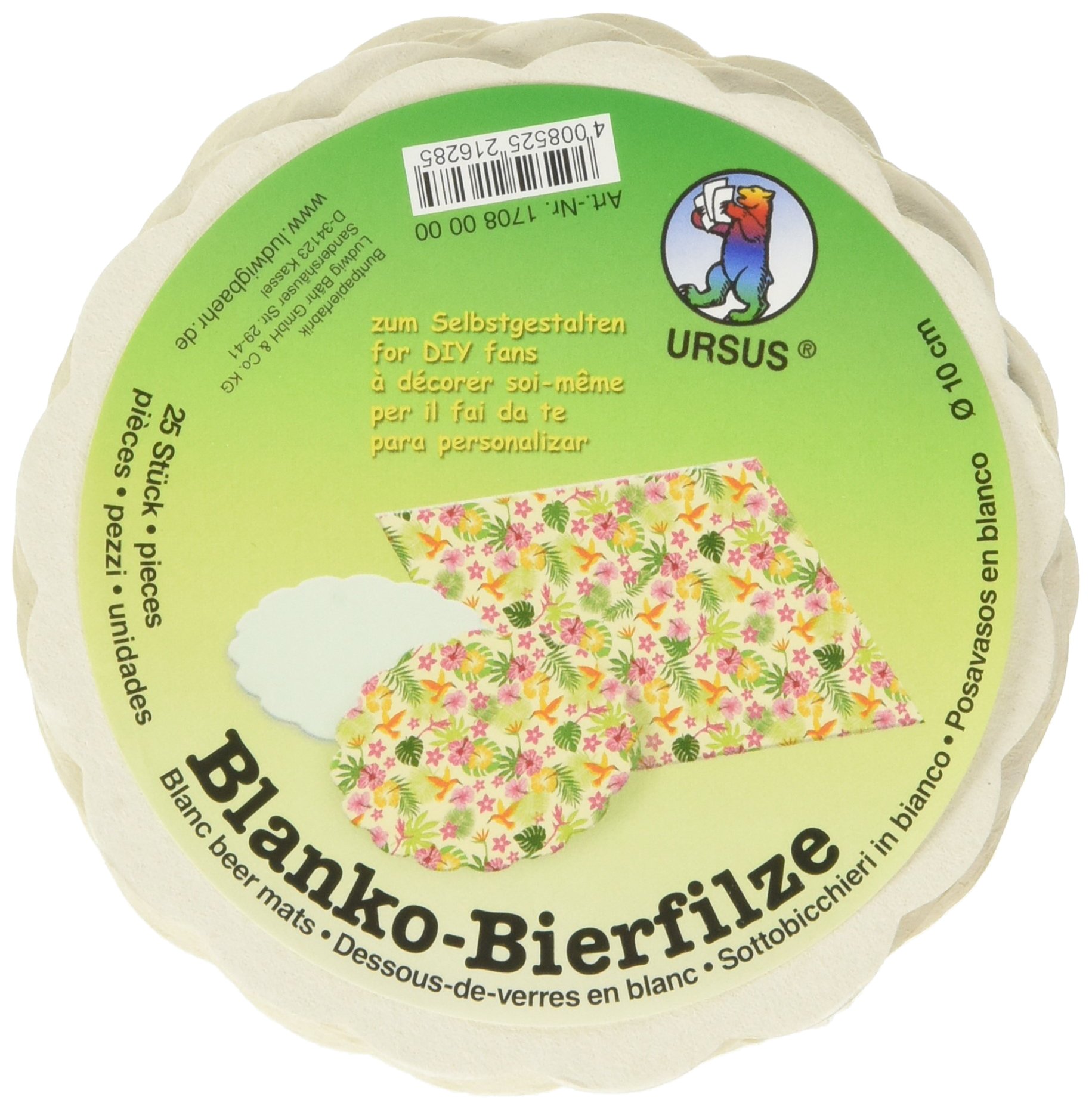 ursus-bierfilze-wellenrand-wei-10cm-25-st-ck-blanko image 1