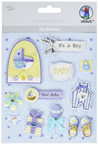 ursus-56420064-3d-sticker-baby-motiv-64-mehrlagig-selbstklebend image 3