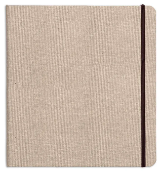clairefontaine-96100c-goldline-reisealbum-naturleinen-beige-31x32-cm-180g image 1