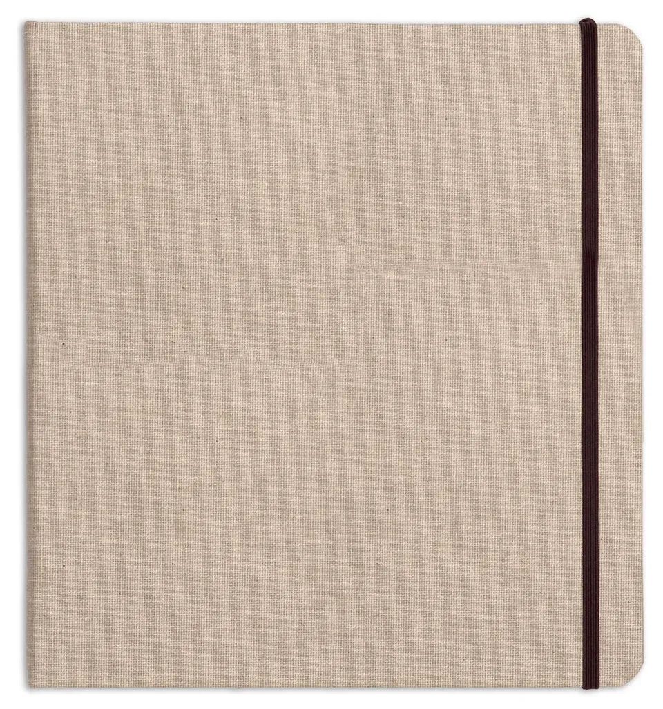 clairefontaine-96100c-goldline-reisealbum-naturleinen-beige-31x32-cm-180g image 1