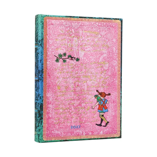 paperblanks-12-monatskalender-2027-astrid-lindgren-pippi-langstrumpf-midi-tagesk image 1