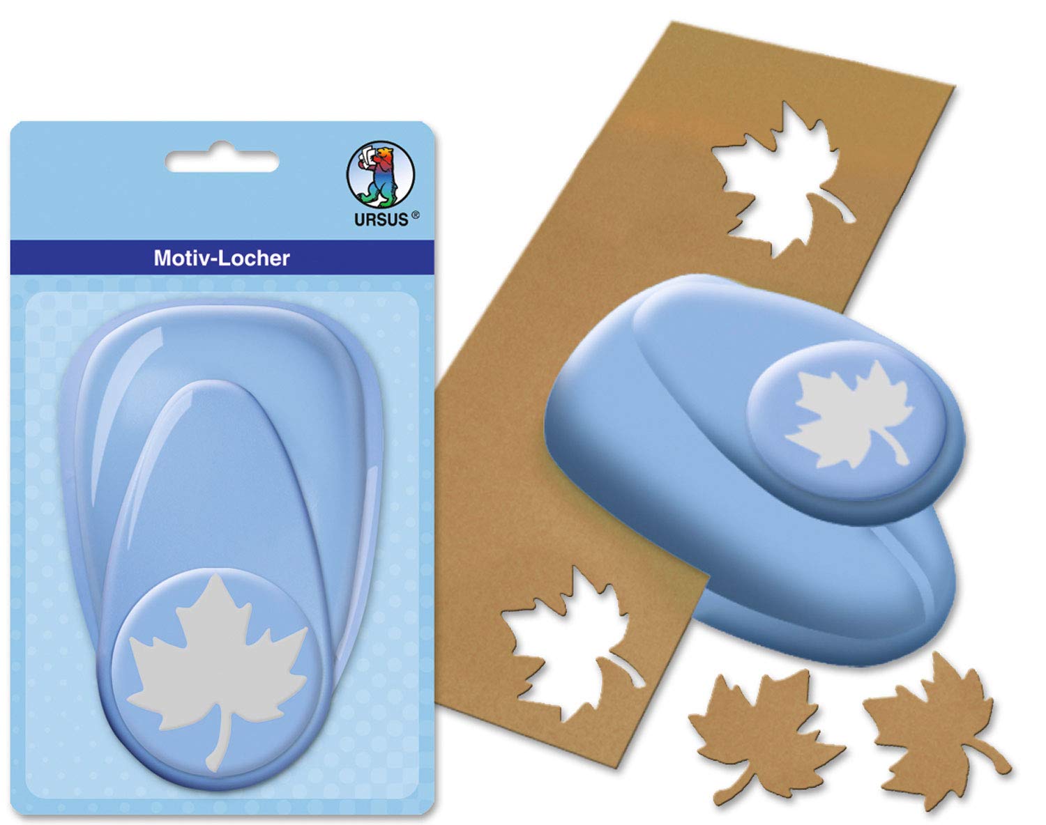 ursus-19450029-motivlocher-maxi-ilex-blatt-blau-50-8-mm image 2