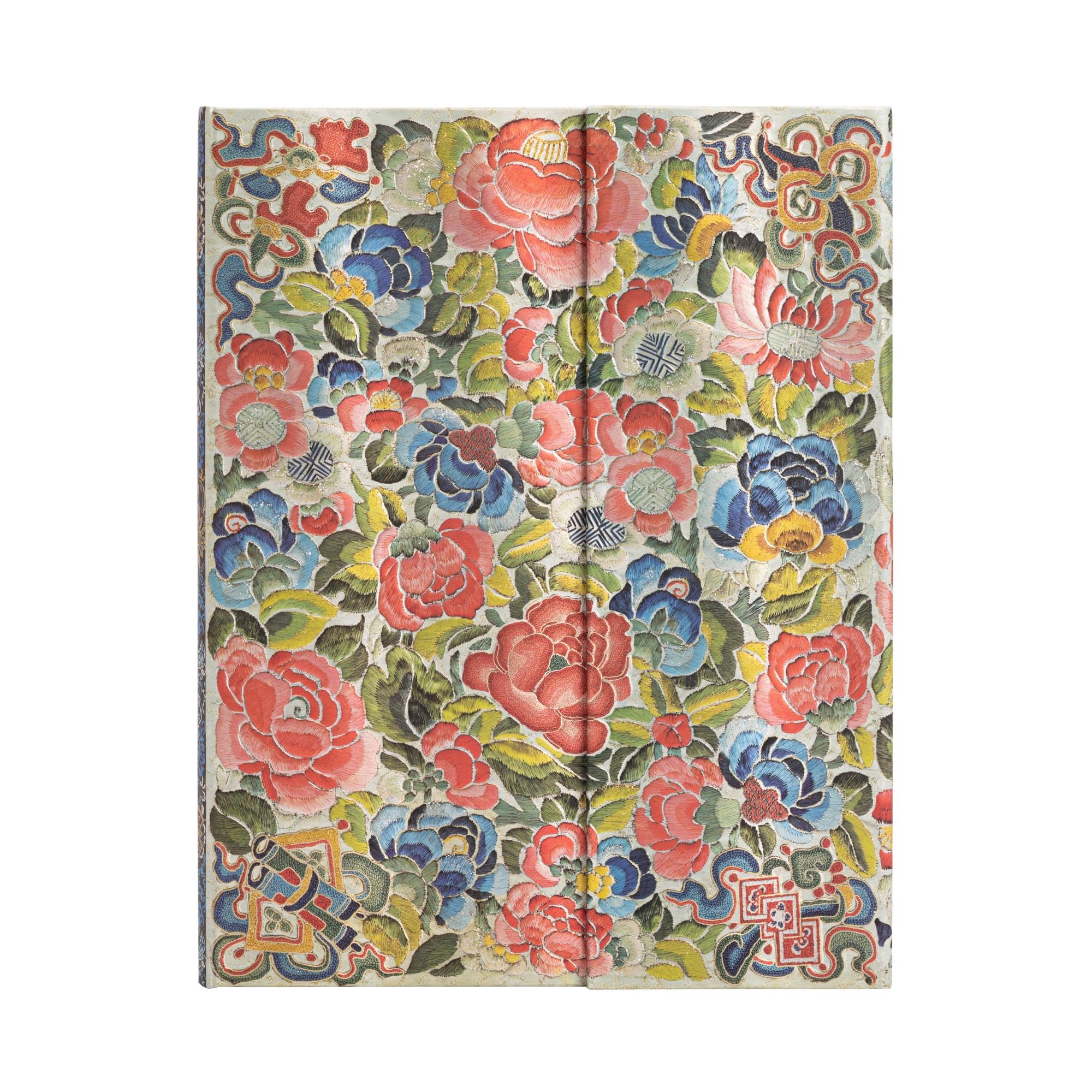 paperblanks-pear-garden-peking-opera-embroidery-ultra-notizbuch-unliniert-hardco image 1