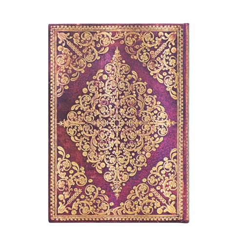 paperblanks-viola-diamond-rosette-midi-notizbuch-unliniert-hardcover-mit-elastik image 5
