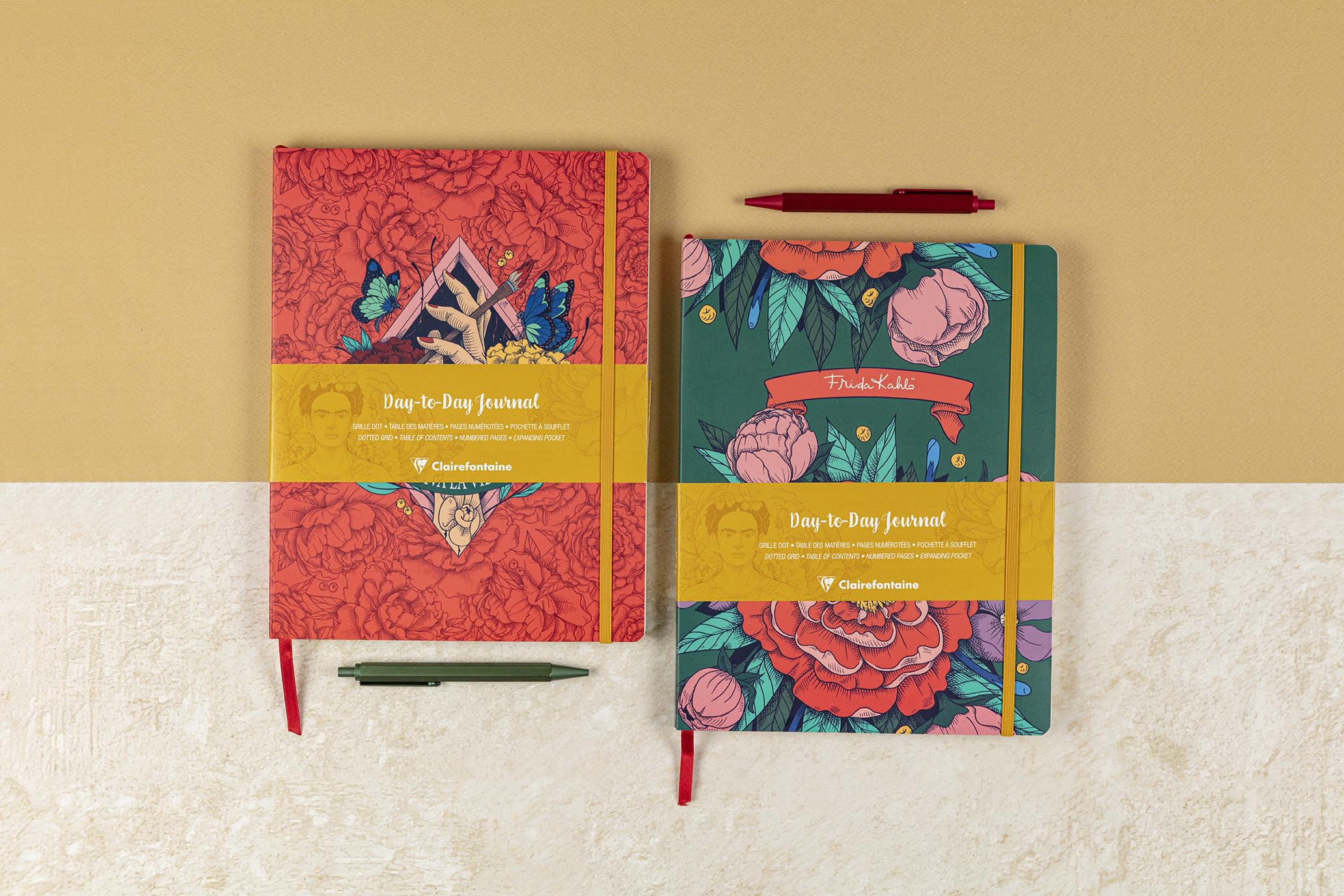 clairefontaine-116220c-daytoday-journal-frida-kahlo-19x25-cm-96-blatt-90-g-dotte image 6