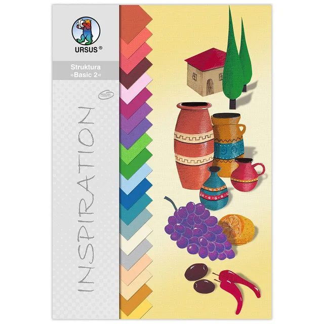 ursus-80010006-bastelkarton-struktura-basic-1-rubinrot-23-x-33-cm-5-blatt image 1