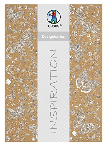 ursus-designkarton-selection-schmetterling-silber-din-a4-250-g-qm-25-blatt-kraft image 5
