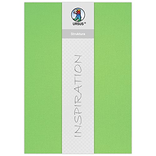 ursus-bastelkarton-struktura-basic-2-apfelgr-n-23-x-33-cm-5-blatt-220-g-qm image 3